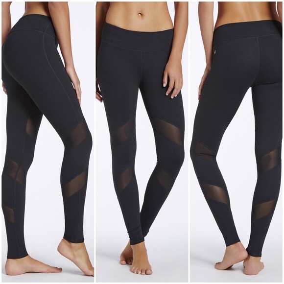 Fabletics Pants - Fabletics mesh full length workout leggings